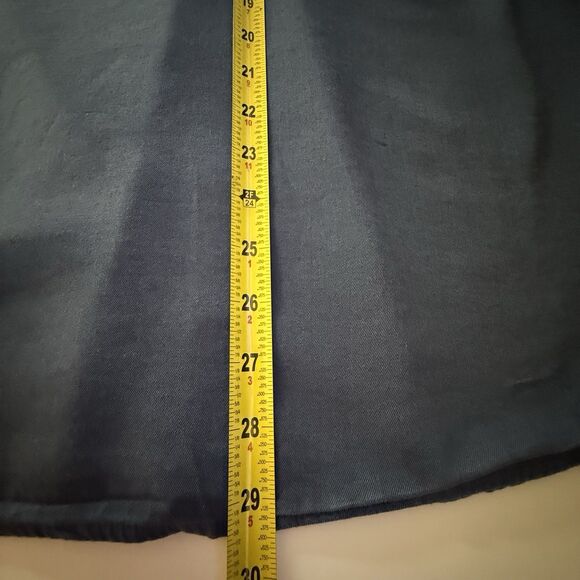 Lucky Brand Snap Front Western Utility Shirt Blue Long Sleeve Mens Size XL - Picture 8 of 13